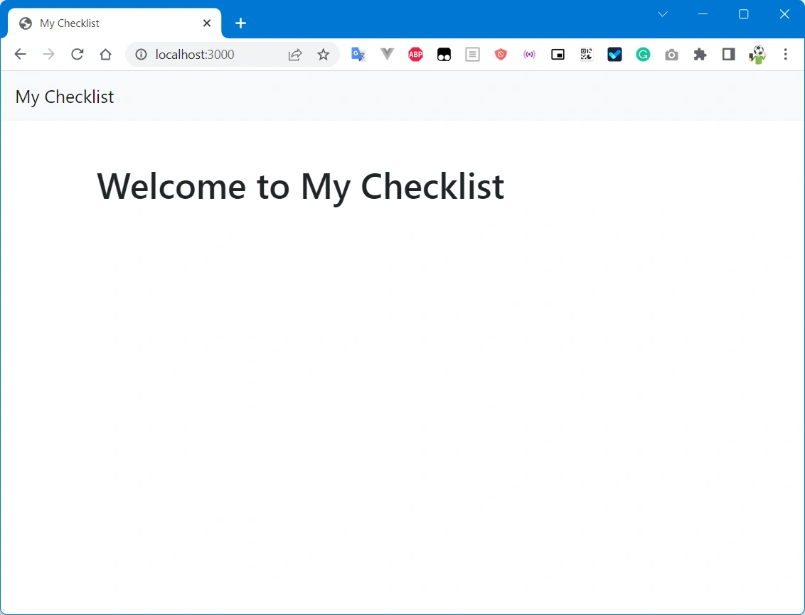 ได้หน้าแรกออกมาแล้ว เป็น Bootstrap ถูกต้องตามที่อยากได้