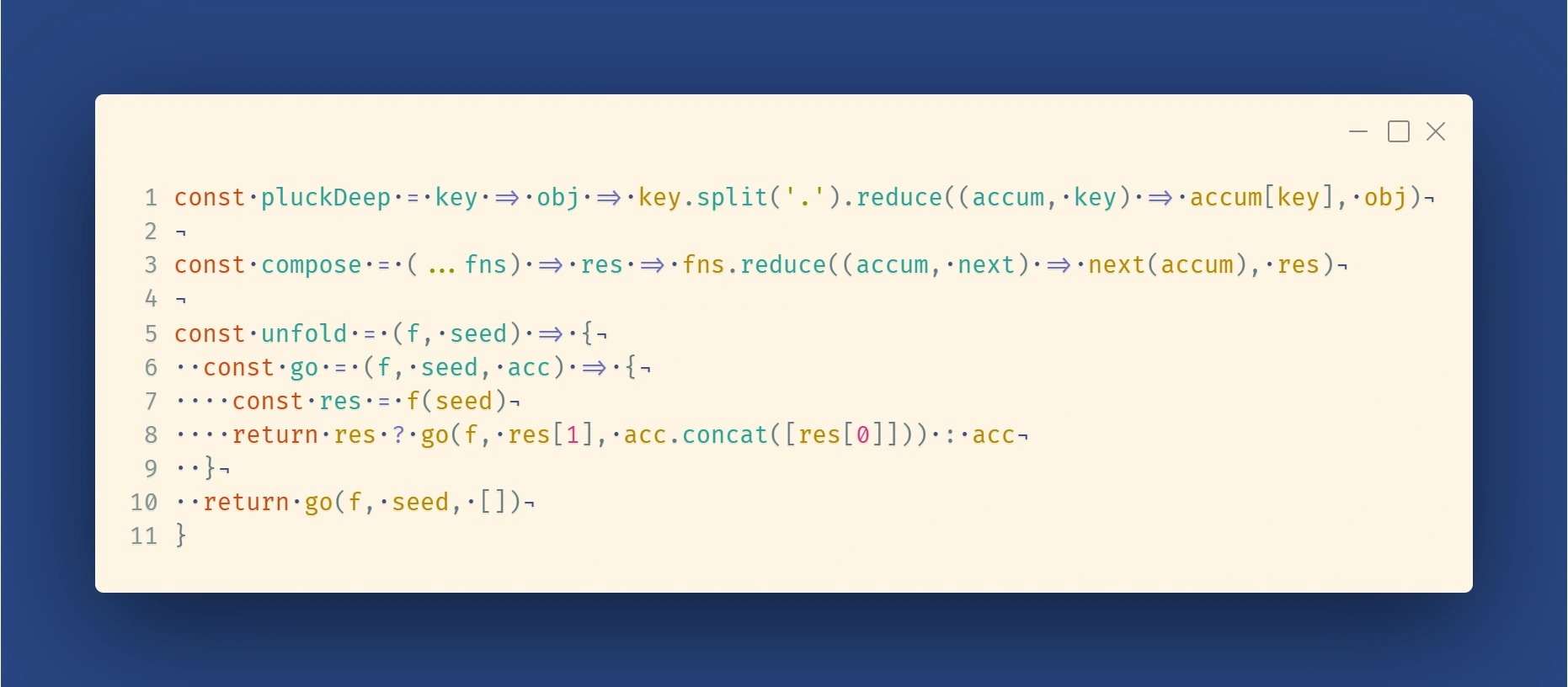 ตัวอย่างการใช้ Carbon แสดงโค้ดแบบตกแต่งเองอย่างอิสระ